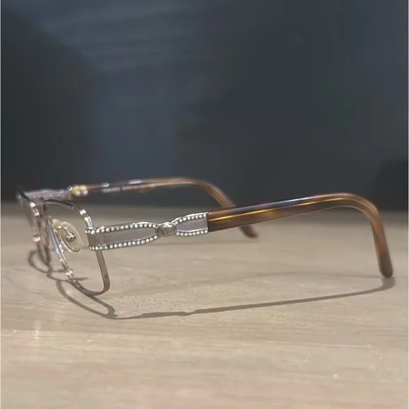 Authentic Versace luxury designer signature vtg prescription eyeglasses frames